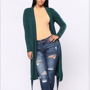Fashion Nova Hunter Green Duster